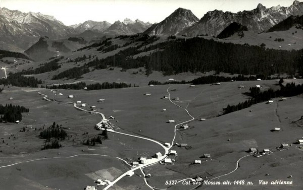 Col des Mosses, Flugaufnahme Vorderseite