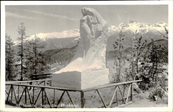 St. Moritz, Segantini Denkmal Vorderseite