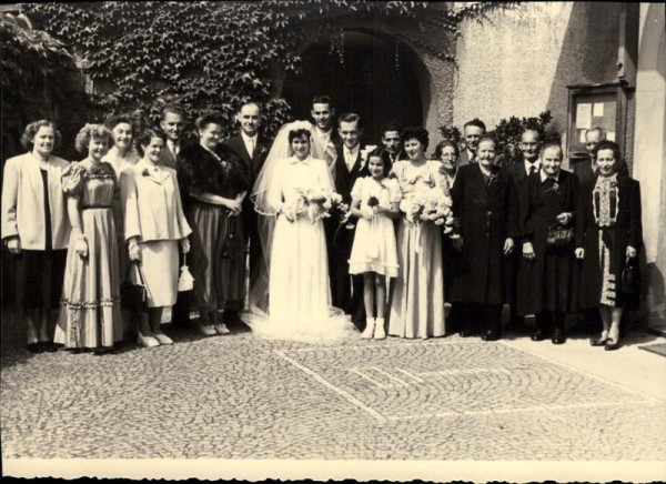 Hochzeit, Foto g.  Cerf, Rapperswil Vorderseite