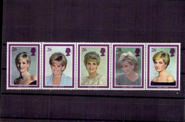 Diana, Briefmarken Vorderseite