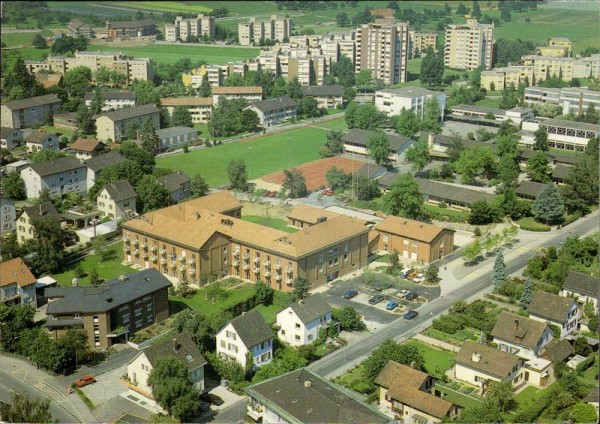 Regensdorf, Altersheim Furttal,  Flugaufnahme Vorderseite