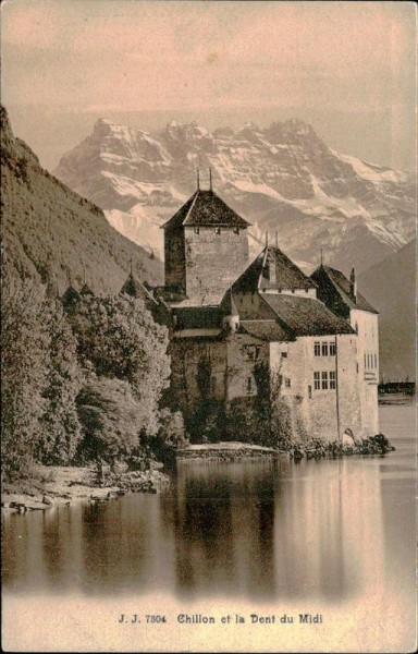 Chillon et la Dents du Midi Vorderseite