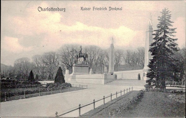 Charlottenburg, Kaiser Friedrich Denkmal Vorderseite