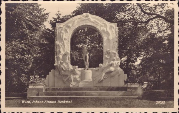 Wien, Johann Strauss Denkmal Vorderseite