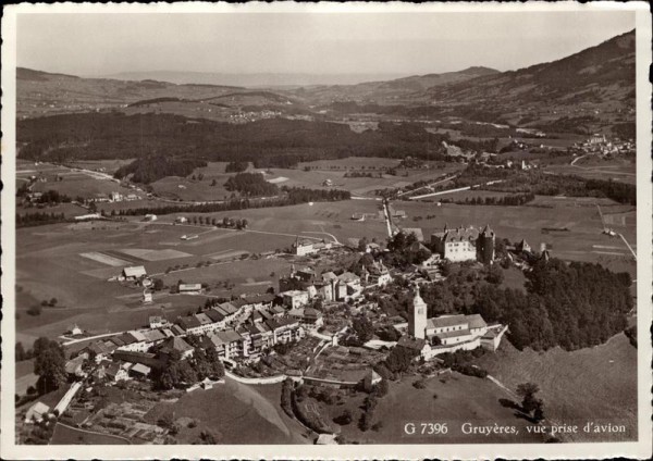 Gryères, Flugaufnahme Vorderseite