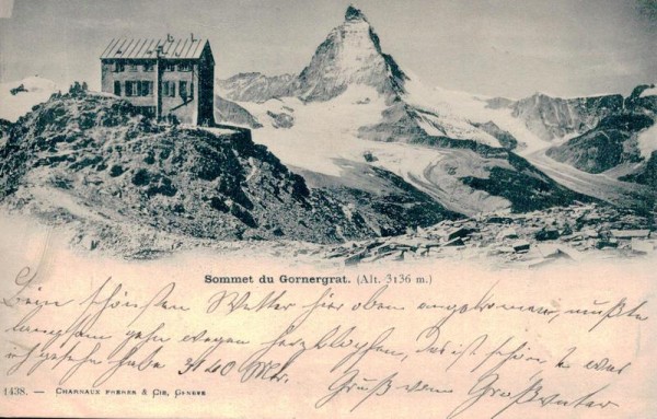 Sommet du Gornergrat Vorderseite