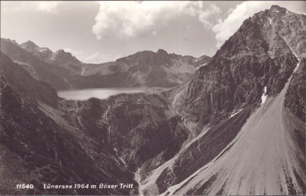 Lünersee, böser Tritt