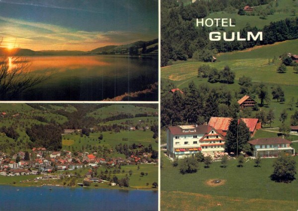 Hotel-Restaurant GULM, Oberägeri ZG - Flugaufnahmen Vorderseite