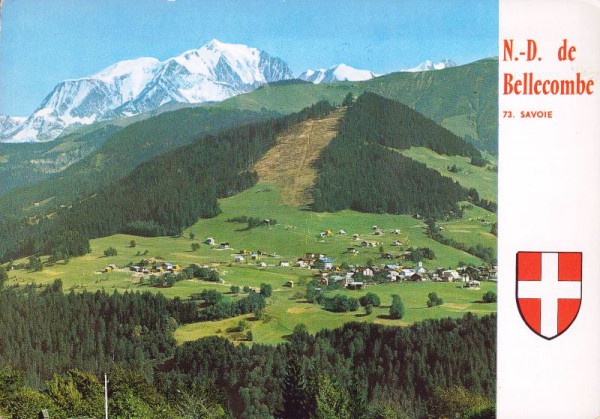 Notre-Dame de Bellecombe (1134m) et Mont Blanc