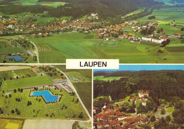 Laupen BE - Flugaufnahmen Vorderseite