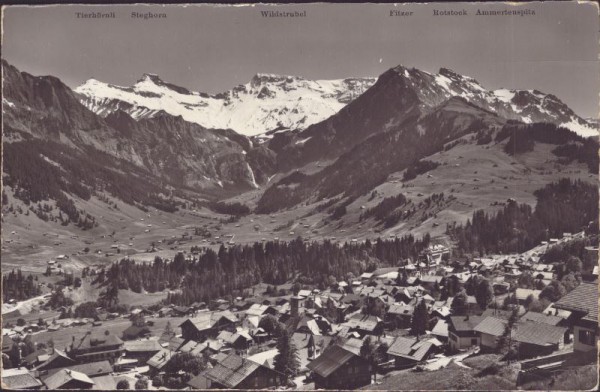 Adelboden mit Boden und Wildstubel