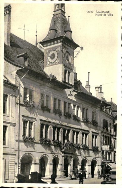 Lausanne, Hotel de Ville Vorderseite