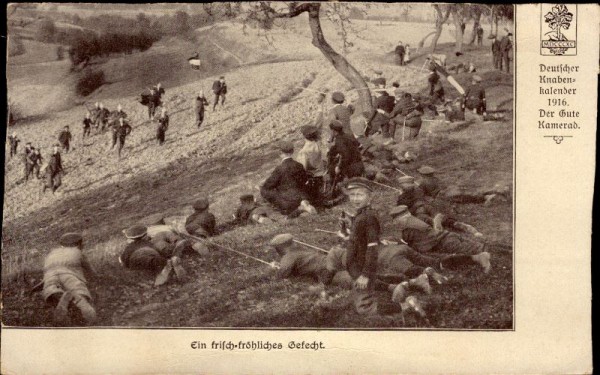 ein frisch-fröhliches Gefecht, deutscher Knabenkalender 1916