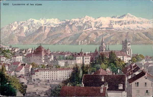 Lausanne et les alpes Vorderseite