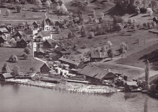 A.Zimmermanns Söhne, Greppen  -  Flugaufnahmen Vorderseite