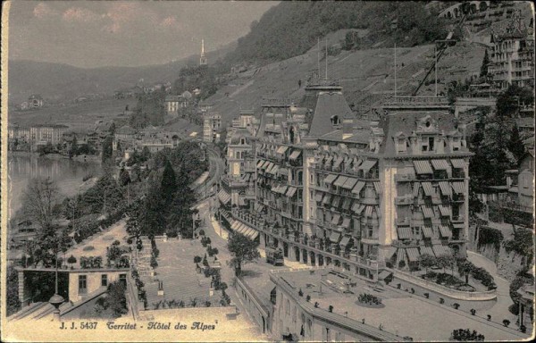 Territet - Hotel de Alpes Vorderseite