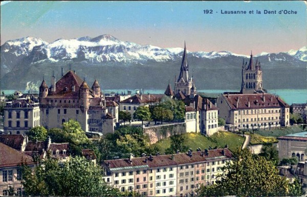 Lausanne et la Dent d'Oche Vorderseite