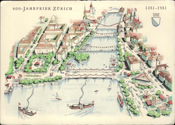 Zürich, 600-Jahrfeier, 1951 Vorderseite