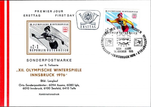 Innsbruck, Olympische Winterspiele 1976 Vorderseite