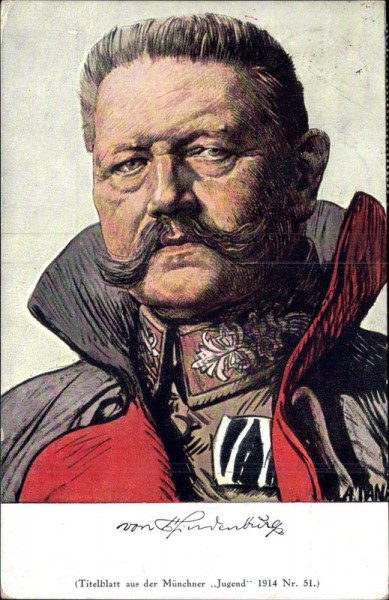 Von Hindenburg Vorderseite