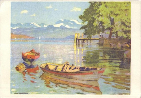 Willy F. Burger, Zürichsee bei Thalwil Vorderseite