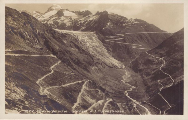 Rhonegletscher, Grimsel und Furkastrasse