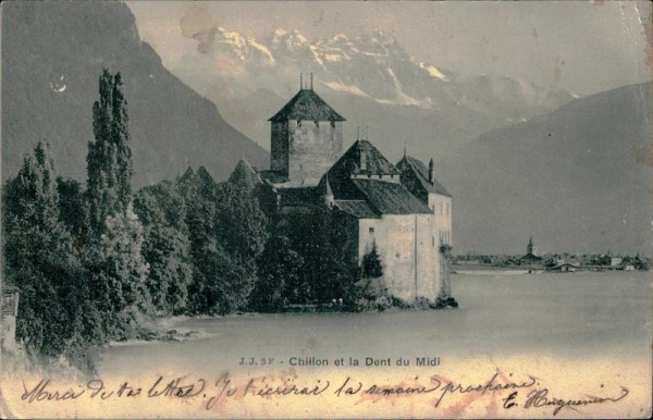 Chillon et la Dent du Midi Vorderseite