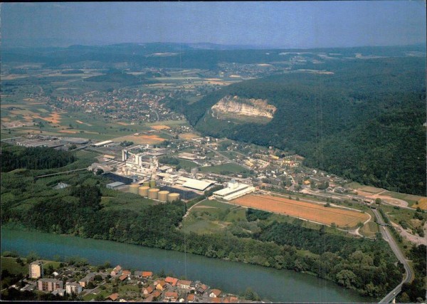 Station Siggenthal, Würenlingen, Flugaufnahme Vorderseite