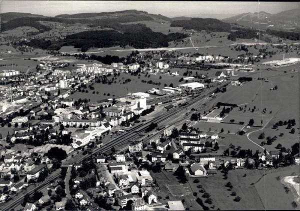 Gossau SG, Flugaufnahme Vorderseite