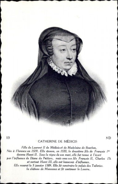 Catherine de Médicis ND Vorderseite