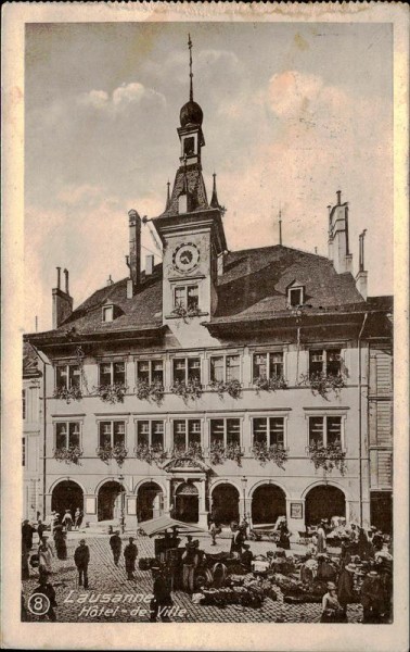 Lausanne - Hotel de Ville Vorderseite