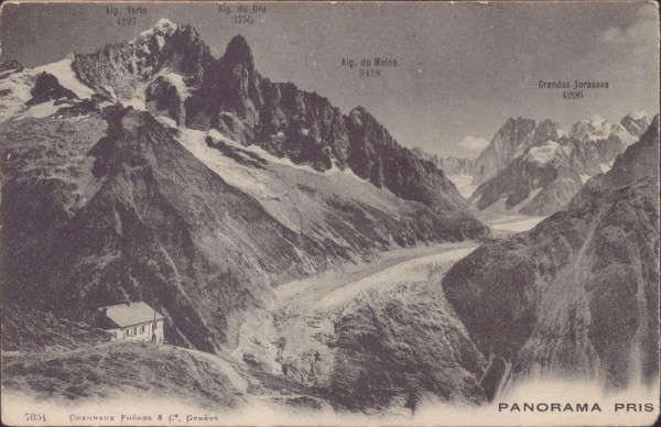 Panorama pris de la Flégère