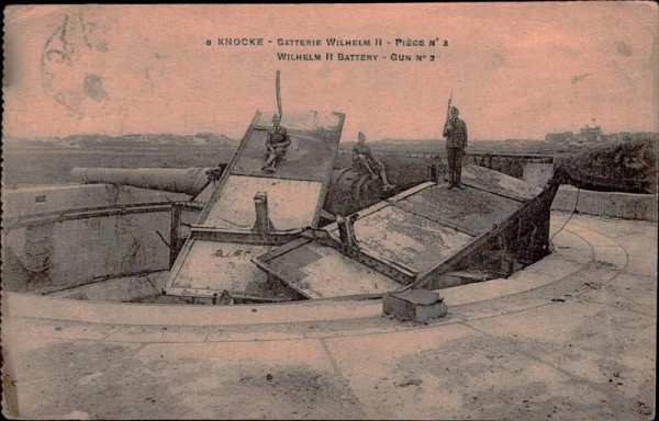 Knocke, Knokke, Batterie Wilhelm II Vorderseite