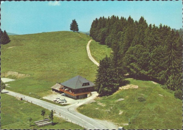 Berghaus Gabelspitz, Schallenberg, Eggiwil, Flugaufnahme Vorderseite