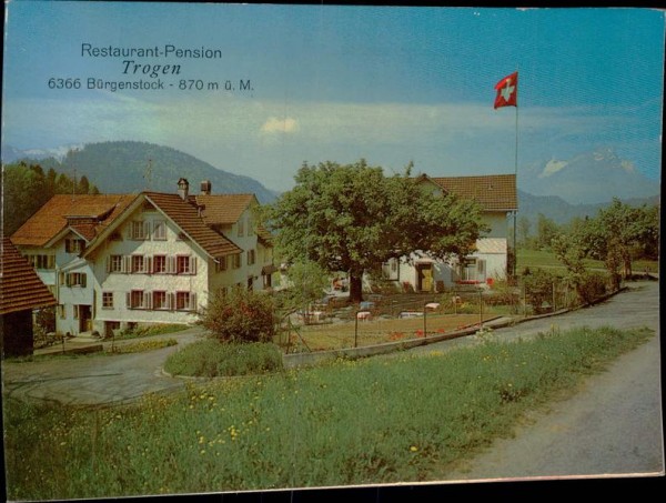 Bürgenstock, Restaurant-Pension Trogen Vorderseite