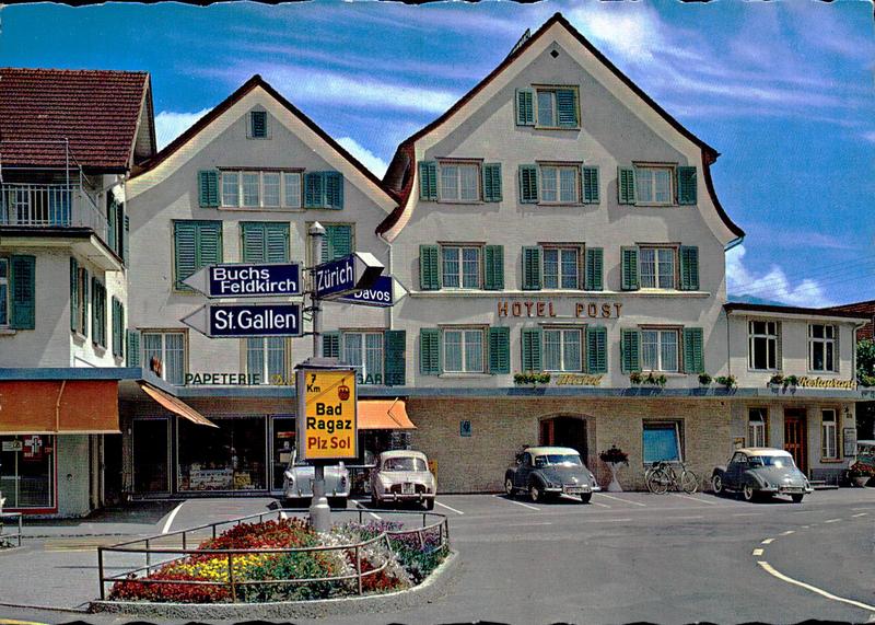 Sargans, Hotel Post | St.Gallen | Schweiz | kartenplanet ...