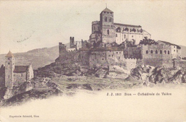 Sion - Cathédrale de Valère. 1914