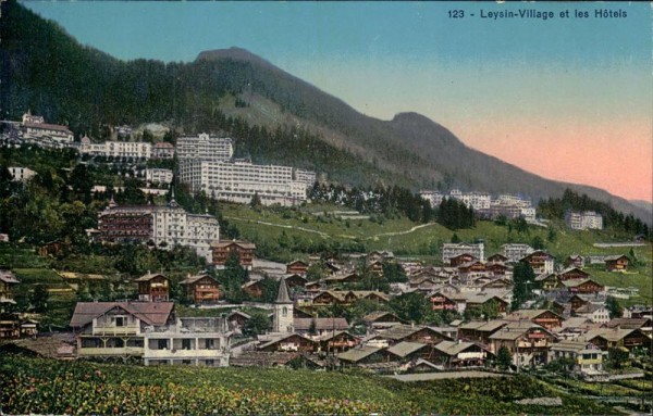 Leysin-Village et les Hôtels Vorderseite