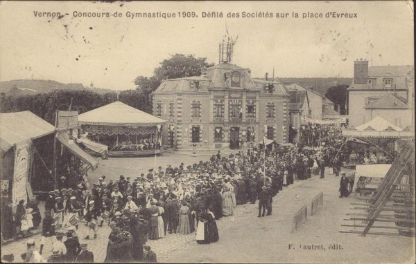 Vernon, Concours de Gymnastique 1909 Vorderseite