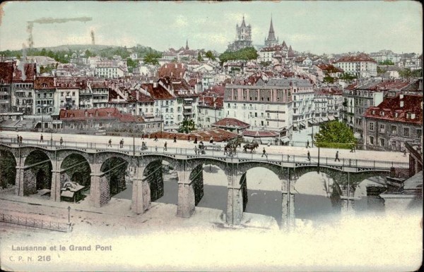 Lausanne et le Grand Pont  Vorderseite