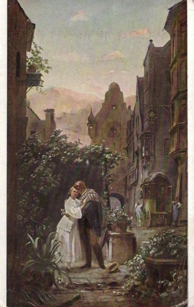 Carl Spitzweg, der Abschied Vorderseite