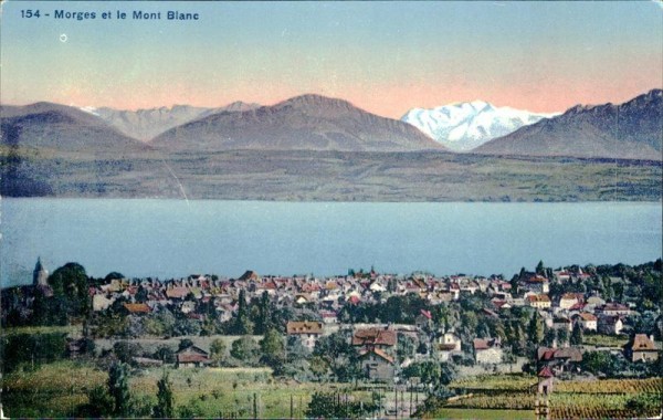 Morges et le Mont Blanc. Vorderseite