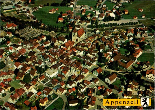 Appenzell, Flugaufnahme Vorderseite