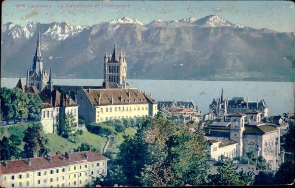 La Cathédrale et l`Université (Lausanne) Vorderseite