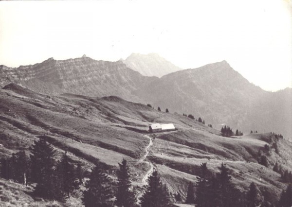 Ober-Rossalp 1569 m mit Speerkette