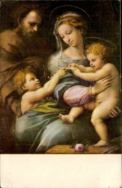 La Virgen de la Rosa, Museo del Prado 302, Rafael