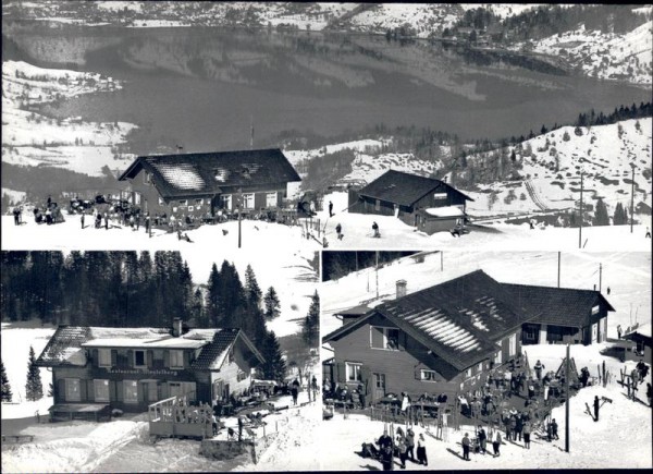 Sattel, Hochstuckli, Mostelberg, Flugaufnahme Vorderseite