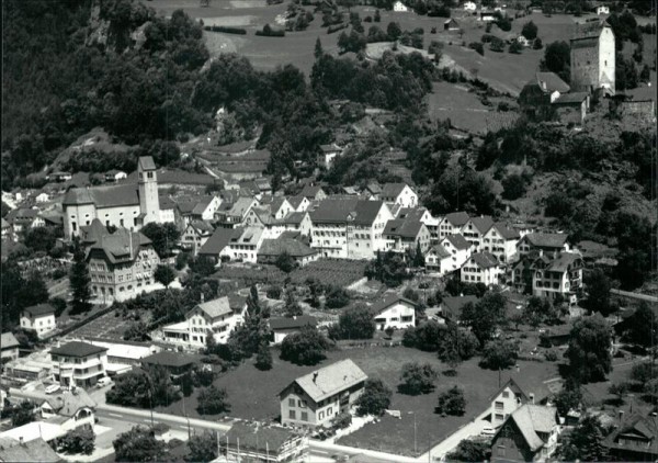 Sargans-Flugaufnahme Vorderseite