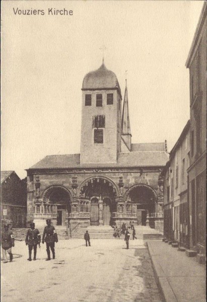 Vouziers, Kirche, Feldpostkarte