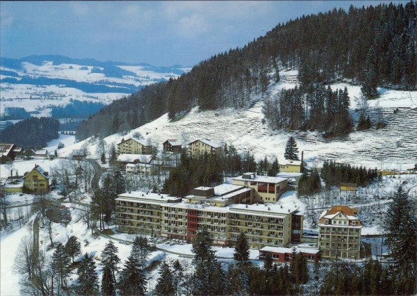 Faltigberg-Wald, Zürcher Höhenklinik Wald,  Flugaufnahme Vorderseite